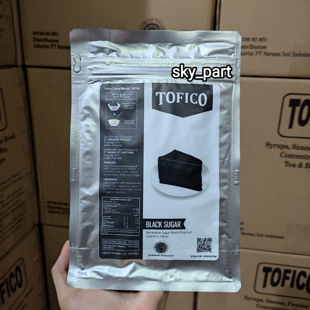 

Tofico Black Charcoal Black Sugar Bubuk Minuman Premium Black Charcoal 1Kg