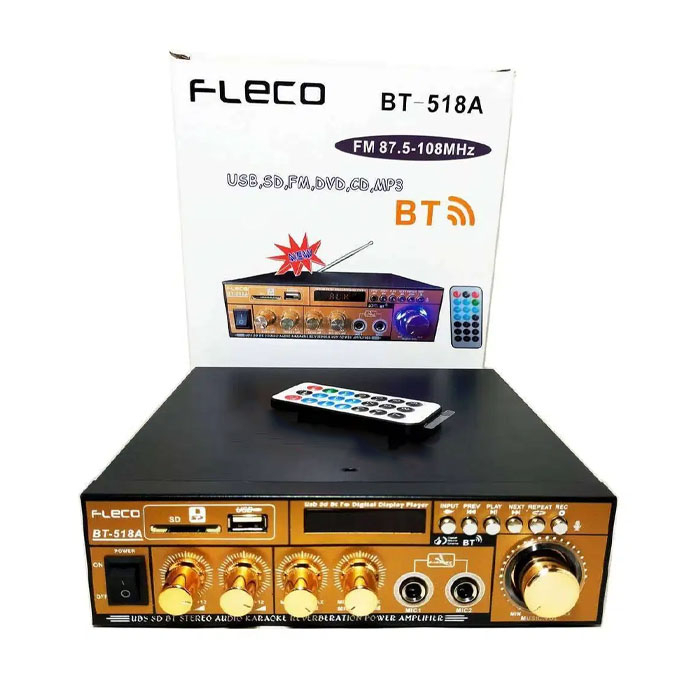 Amplifier Fleco Bluetooth BT-518A/Power Amplifier Salon Aktif/Ampli