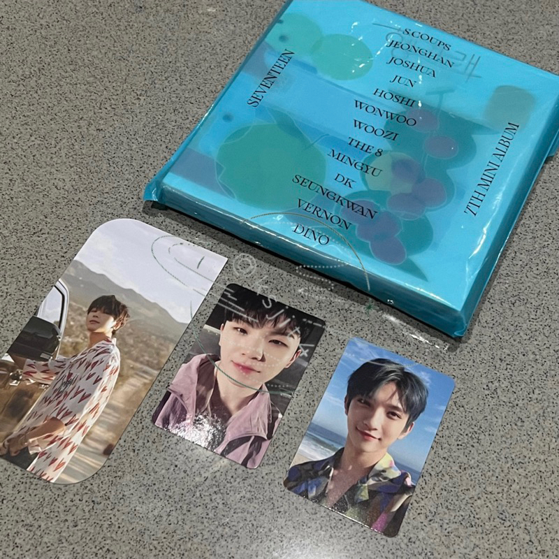 Album Seventeen Henggarae Set Version Unsealed Bookmark Wonwoo Photocard Joshua Woozi pc svt