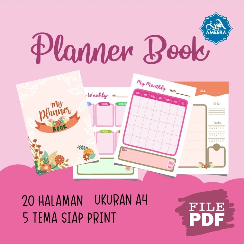 

Planner Book 5 tema 20 halaman file PDF