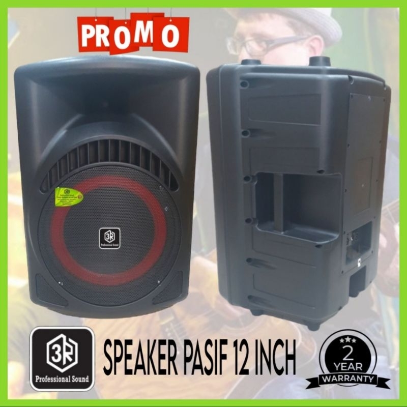 Speaker pasif 3R Red Bulls 12 Inch, Speaker Karaoke, Indoor, Outdoor.!