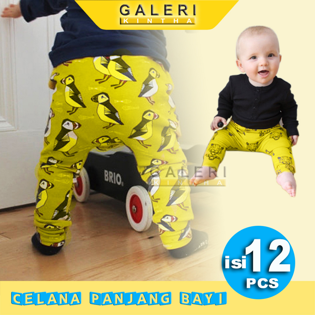 Celana Panjang Bayi Anak Laki laki Lusinan Murah Usia 0 6 bulan 6 12 bulan 1-2 Tahun