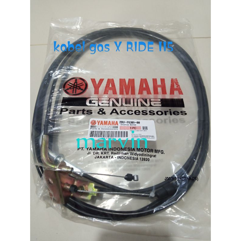 kabel gas X RIDE 115 atas dan bawah (2BU)