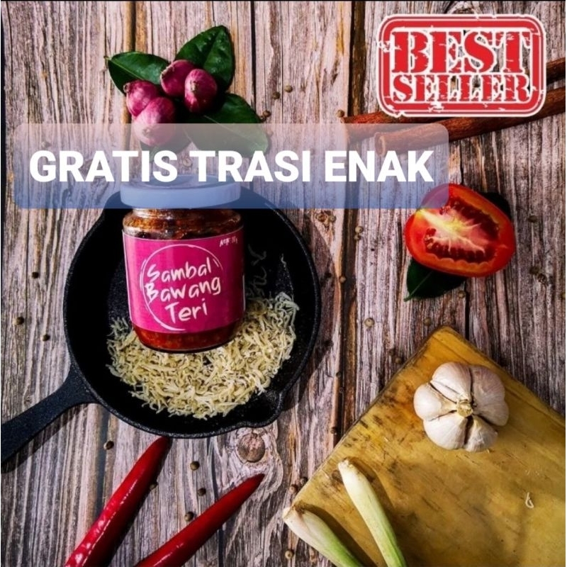 

SAMBAL BAWANG TERI 200gram ENAK GRATIS terasi khas cirebon