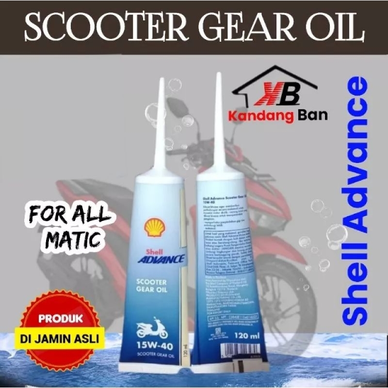 PROMO..!!  OLI GEAR SHELL 120 ML (PRODUK DI JAMIN ASLI) UNTUK SEMUA MATIC