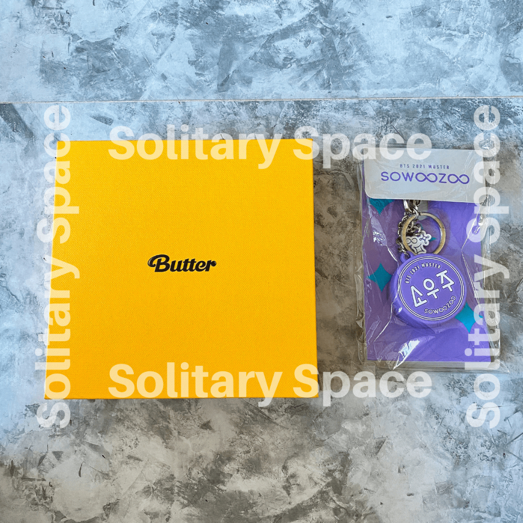 BTS Voice Keyring Sowoozoo + Butter Album Cream Ver Fullset - OFFICIAL Merch