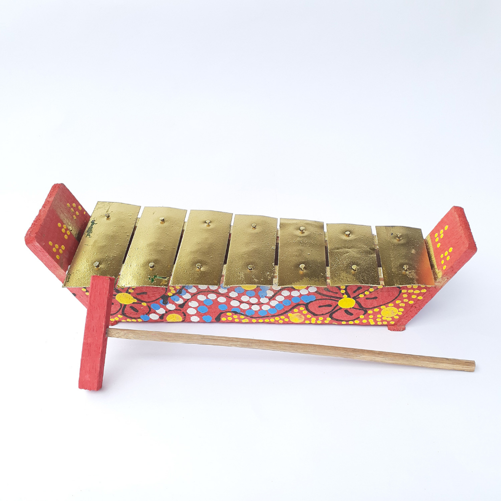 Gamelan bali mini 30cm alat musik mainan edukasi anak