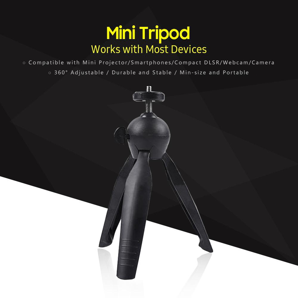 QIAOLET Proyektor Tripod Mini Portable Proyektor Stand 360° Adjustable Tripod Mini For Z1/YG300/T2mini