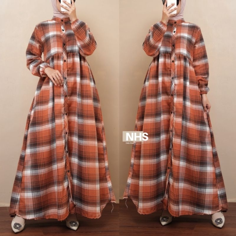 Belinda#1 gamis flanel jumbo xl xxl xxxl xxxxl