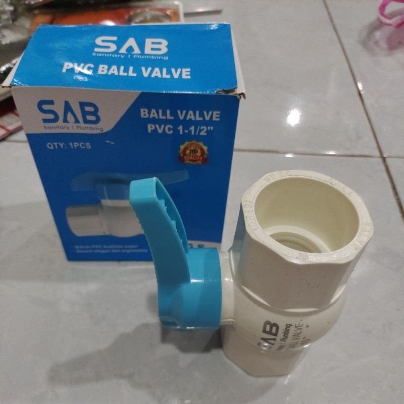 SAB Ball Valve PVC 1.5&quot; / SAB Ball Valve PVC 11/2&quot; / Ball Valve 1.5&quot; PVC