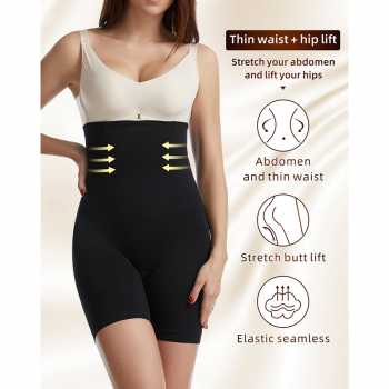 Korset Celana Pelangsing Pinggang Pinggul dan Paha / Korset Penghilang Lemak dan Perut Buncit Wanita Bahan Polyester Spandeks Lentur Premium High Quality / Celana Dalam Korset Pengecil Slim Pelangsing Perut Paha / Celana Corset Korset Tulang Pelangsing