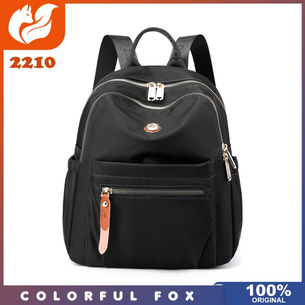 Colorful fox ori - Tas ransel colorful fox 2210 nilon waterproof tas ransel wanita Backpack Wanita