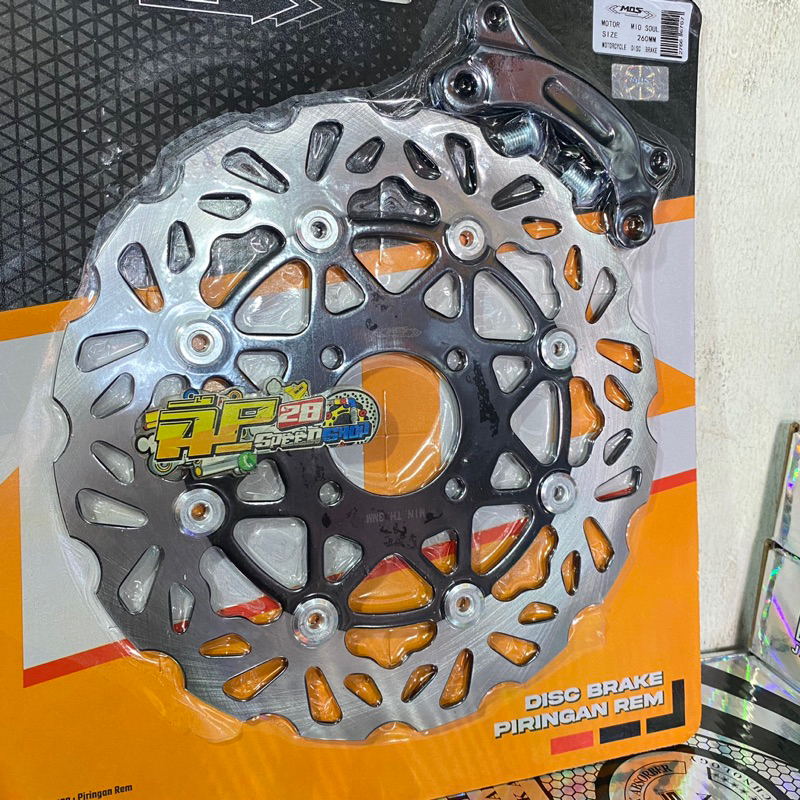 DISC CAKRAM DEPAN LEBAR FLOTING MATIC YAMAHA SOUL CARBU - X-RIDE OLD - FINO CARBU - MIO SPORTY NEW - MIO SMILE UKURAN 260 MM / PIRINGAN CAKRAM DEPAN LEBAR MATIC YAMAHA CARBU LUBANG BAUT 4 UKURAN 260 MM