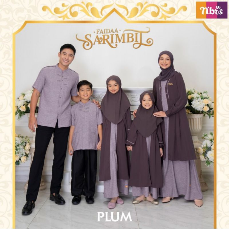 GAMIS ANAK & KOKO ANAK FAIDA PLUM BY NIBRAS