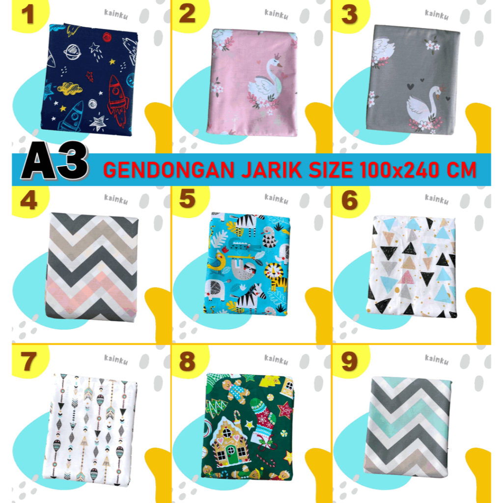 CUKIN KAIN JARIK GENDONGAN BAYI Kualitas No 1 Shopee Motif Anak Ukuran 100x240