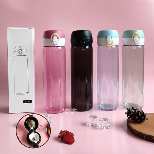 [ PINK TUA ] B817 Botol Minum Plastik Niagara Tumbler Bening Polos Food Grade 500ml