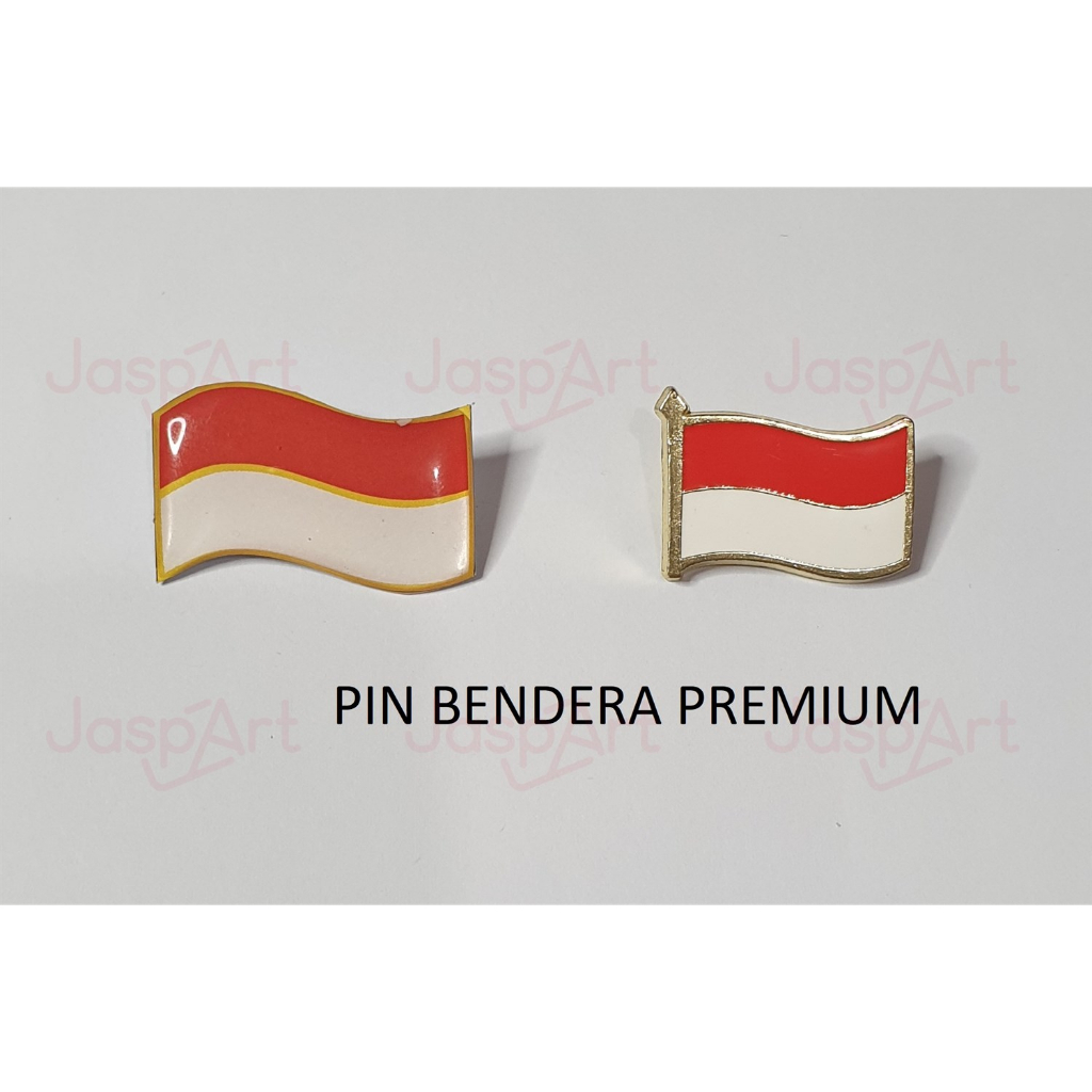 Pin bendera merah putih Bahan Premmium Kuningan pin hut ri pin baju pin topi pin agustusan