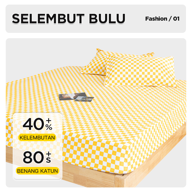 Sprei Motif Aesthetic Motif Lucu Ukuran 120x200CM Dengan Sarung Bantal NTSJT