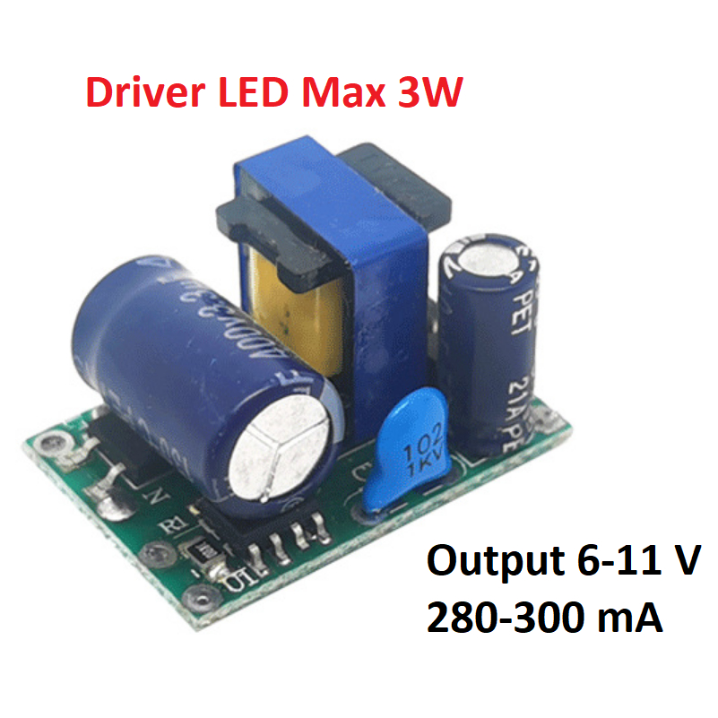 Power Supply Lampu LED Driver HPL 300 mA AC 220V 1W 1 Watt