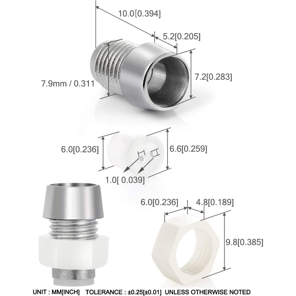 Soket Sarang Rumah LED Diode 5mm 3mm lamp holder dudukan lampu Housing dilengkapi spacer mur dan baut