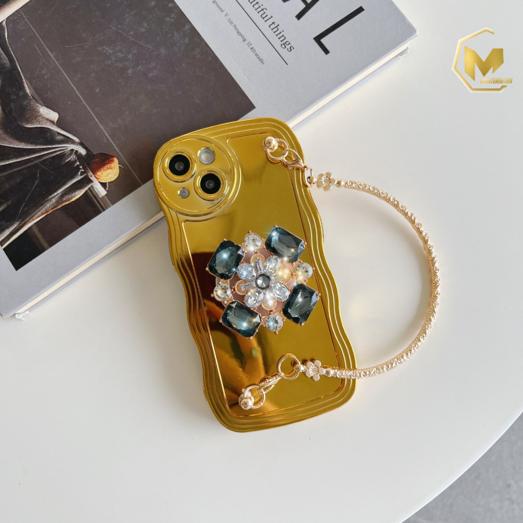 CASE WAVE MODEL TAS JINJING POPSOCKET 3D STAND GOLD FOR IPHONE IP 14 MA4729