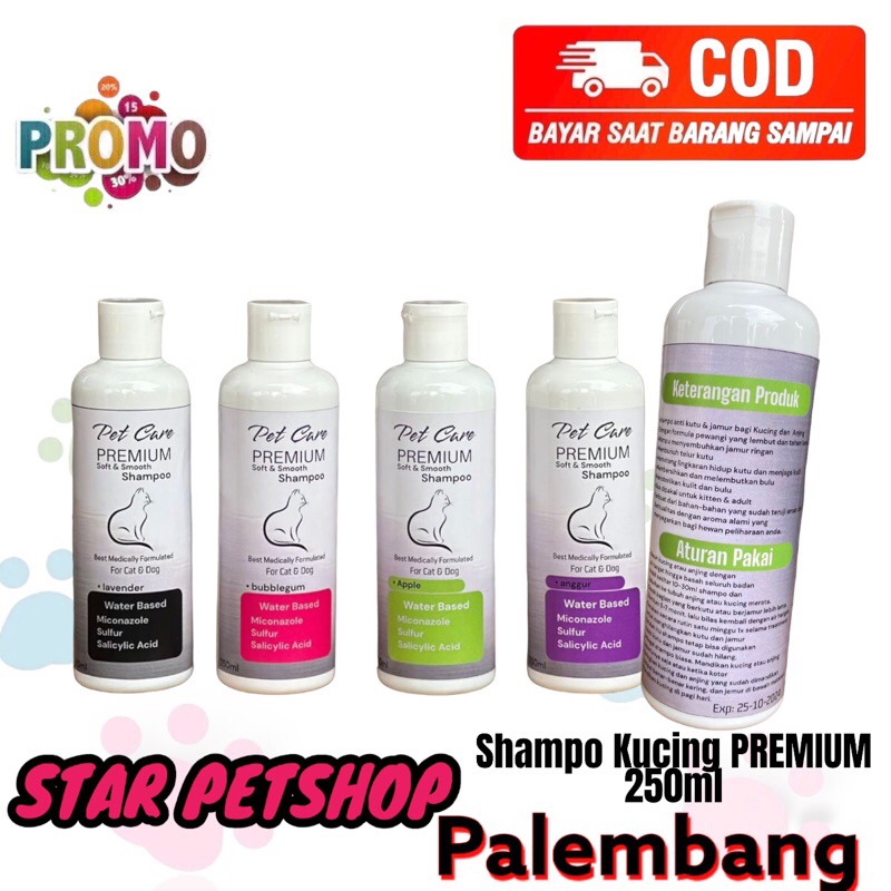 Shampo Kucing ANTI KUTU DAN JAMUR 250ml Free Packing Bubble