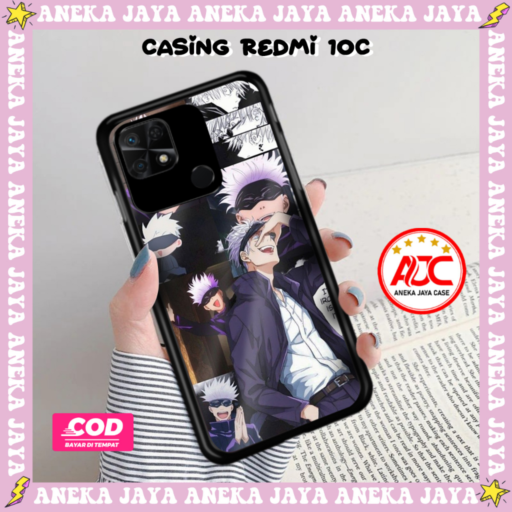 Casing hp redmi 10c case casing hp redmi 10c motif ANIME GOJO 02 casing terbaru case karakter lucu c