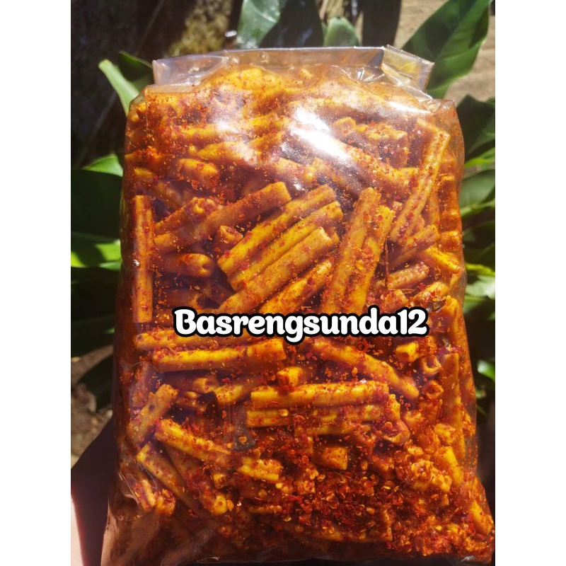 Seblak potato bumbu basah daun jeruk kerupuk pedas noni 1 kg / 1000gram