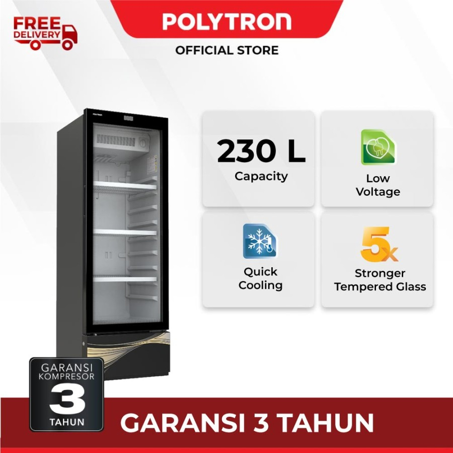 POLYTRON SCN 188X / SCN188X Showcase Glazell 230 Liter