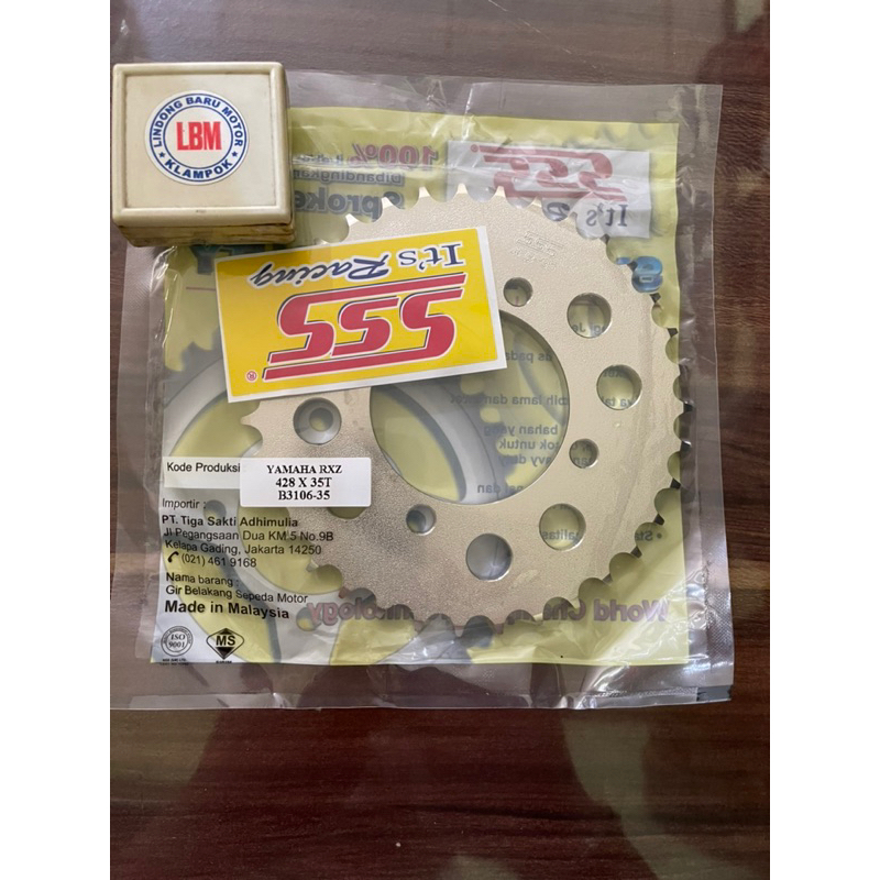 gir gear belakang sss 415 428 x 28 30 31 32 34 35 36 37 38 39 40 41 42 43 44 45 46 yamaha rxz rx kin