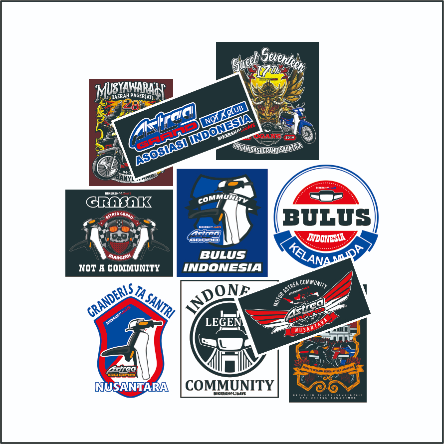 stiker variasi honda grand/stiker touring variasi honda grand astrea bulus