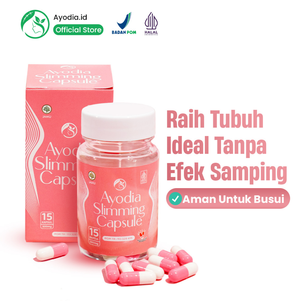 Ayodia Slim Capsule | Ayodia Slimming Capsule Obat Diet Jamu Pelangsing Herbal BPOM