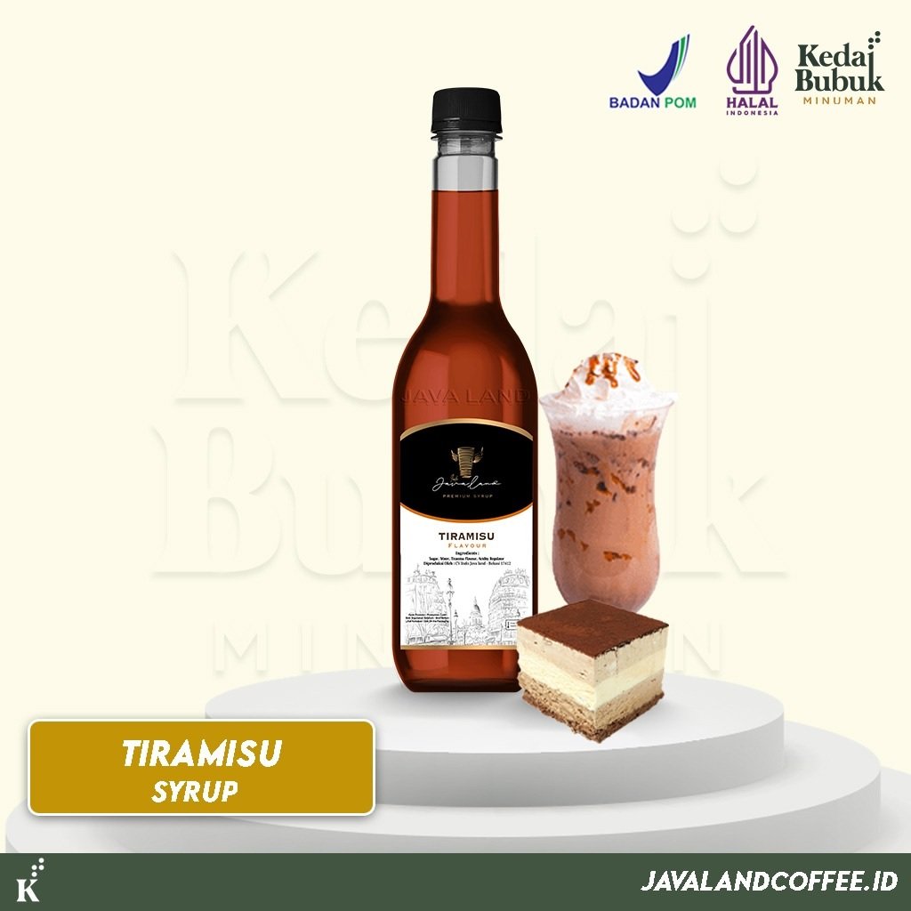 Javaland Syrup / Sirup Rasa Tiramisu 620ml - Premium