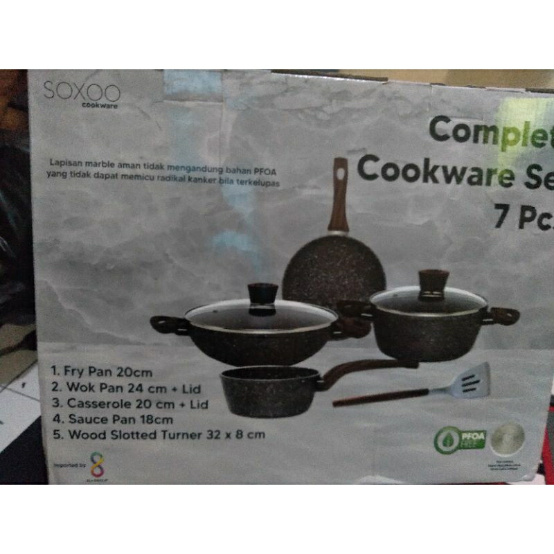 Soxoo Marble Cookware Set