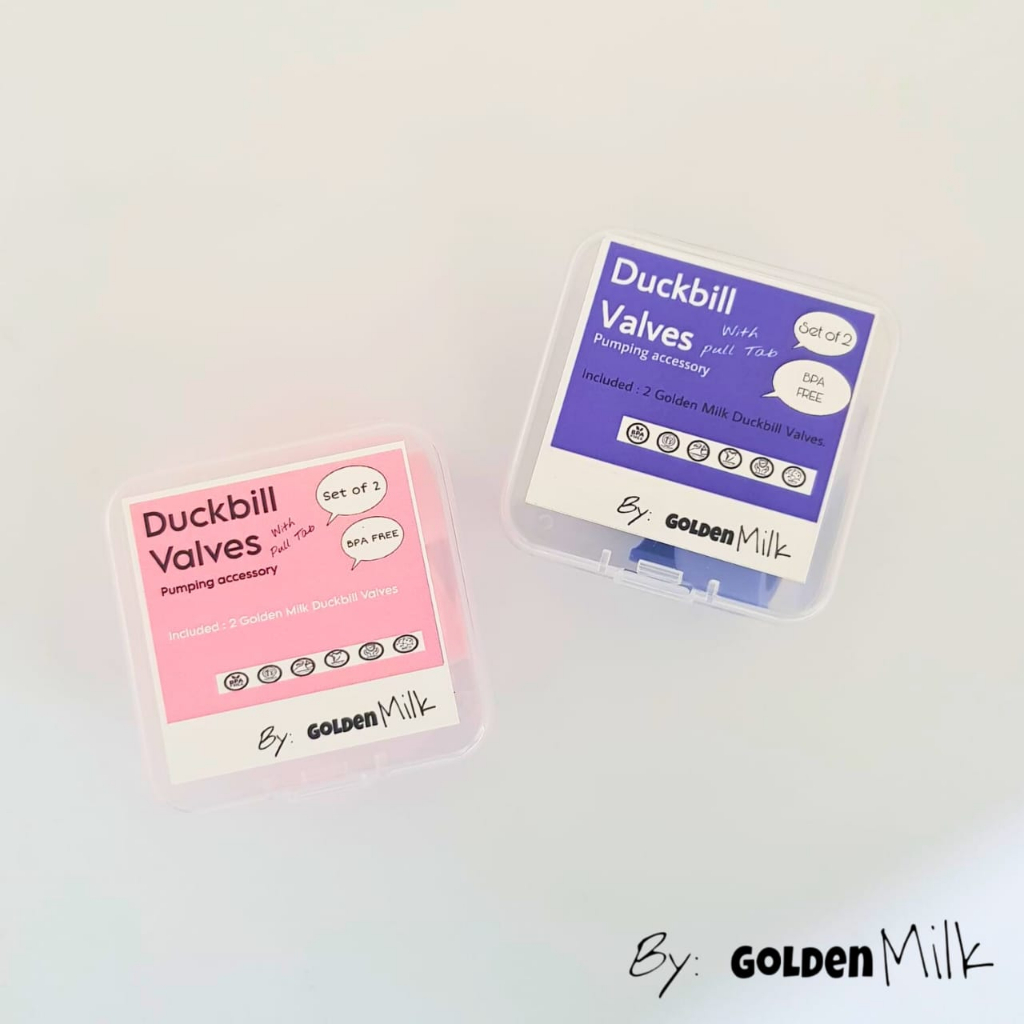 Golden Milk Duckbill Valve (isi 2) dengan tarikan (pulltab) / Spectra Valve ORIGINAL / anti robek / Valve legendairy milk / VALVE Duckbill Veri Peri 2pcs / valve kinmade / KATUP RAPAT / PULLTAB / AKSESORIS MENYUSUI / PUMPING / GROSIR / VALVE VERI PE