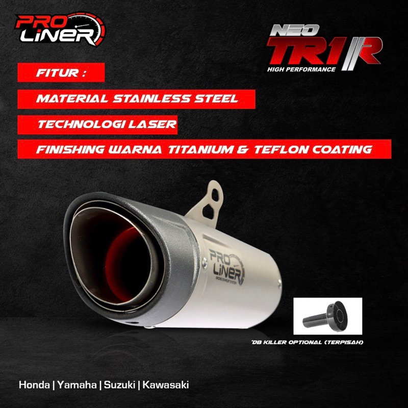 KNALPOT PROLINER NEO TR1R KNALPOT PROLINER NEO TR 1R NEW ORIGINAL