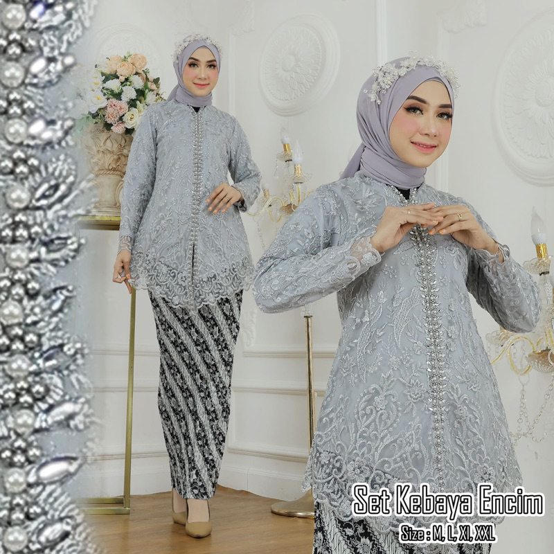 Permata Olshop / Kebaya Encim Busui Payet DM / Kebaya Modern / Kebaya Wisuda / Kebaya Busui / Kebaya Pesta / Kebaya Bridesmaid