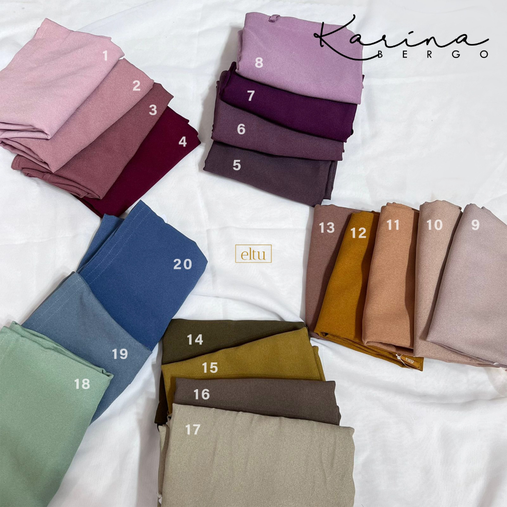 Bergo tanpa ped Daily Karina By Eltu.id