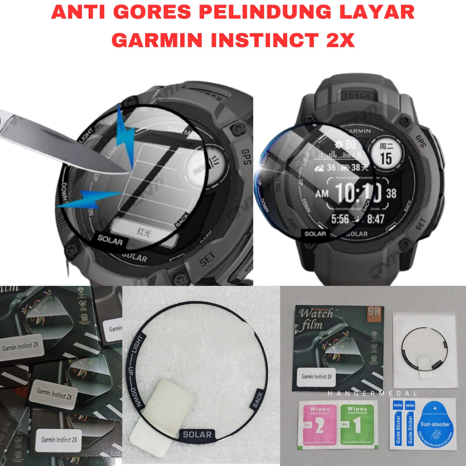 Anti Gores GARMIN INSTINCT 2X Pelindung Layar Screen Guard