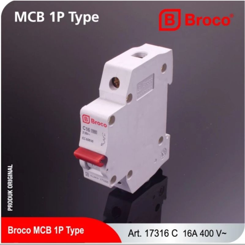 MCB Broco 16A 173016C 1 phase