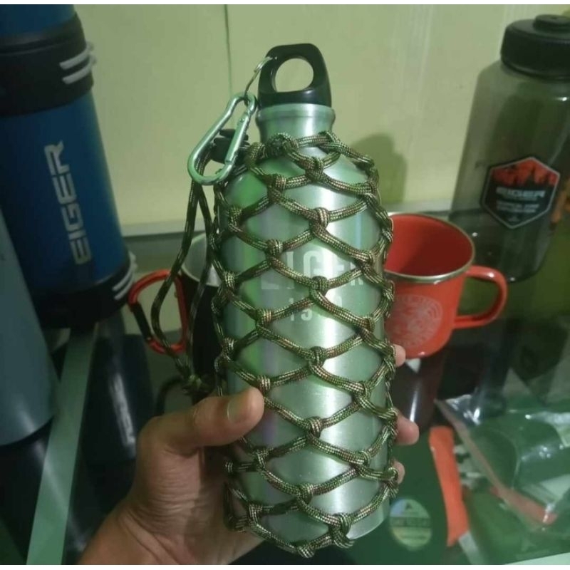BOTOL AIR MINUM EIGER5499 CAMPERS PARACOD SILVER