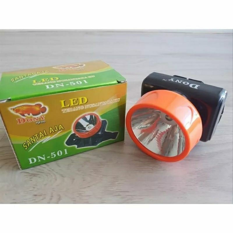 Senter Kepala Head Lamp Dony DN- 501 Baterai | LED SANTAI AJA 
