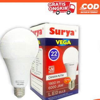 SURYA VEGA Bohlam Lampu LED Bulb Cool Daylight Putih Terang - 22 Watt- Bulb Cool 22W