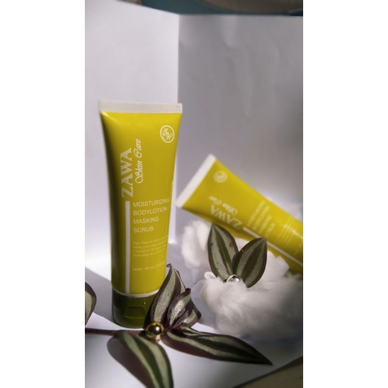 ZAWA SKINCARE MOISTURIZING BODYLOTION MASKING SCRUB/SCENCARE MURAH/ZAWA