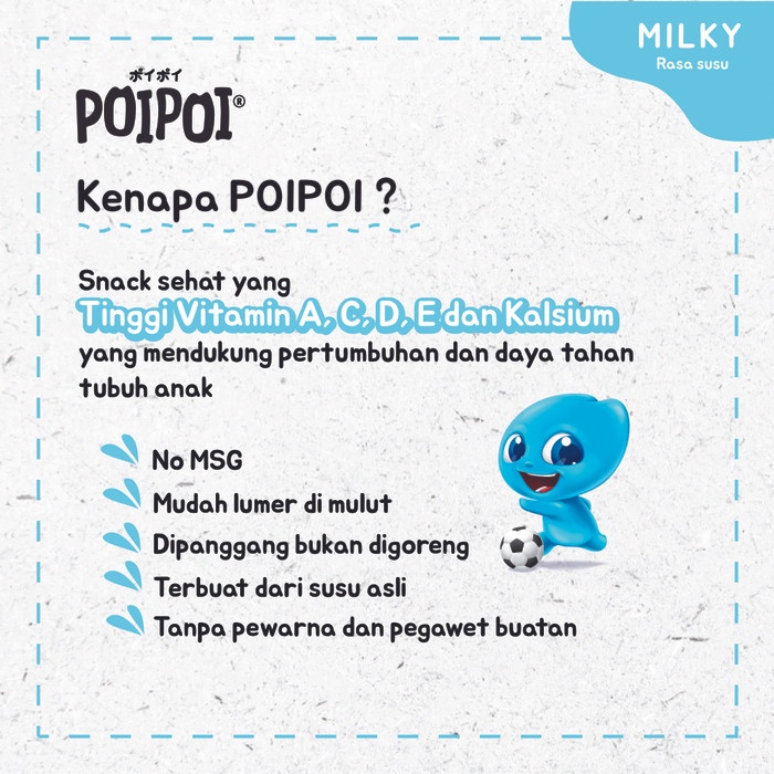 Poipoi Snack Baby Vegie - Milky - Mixed Fruit - Snack Jajanan Cemilan Bayi dan Anak