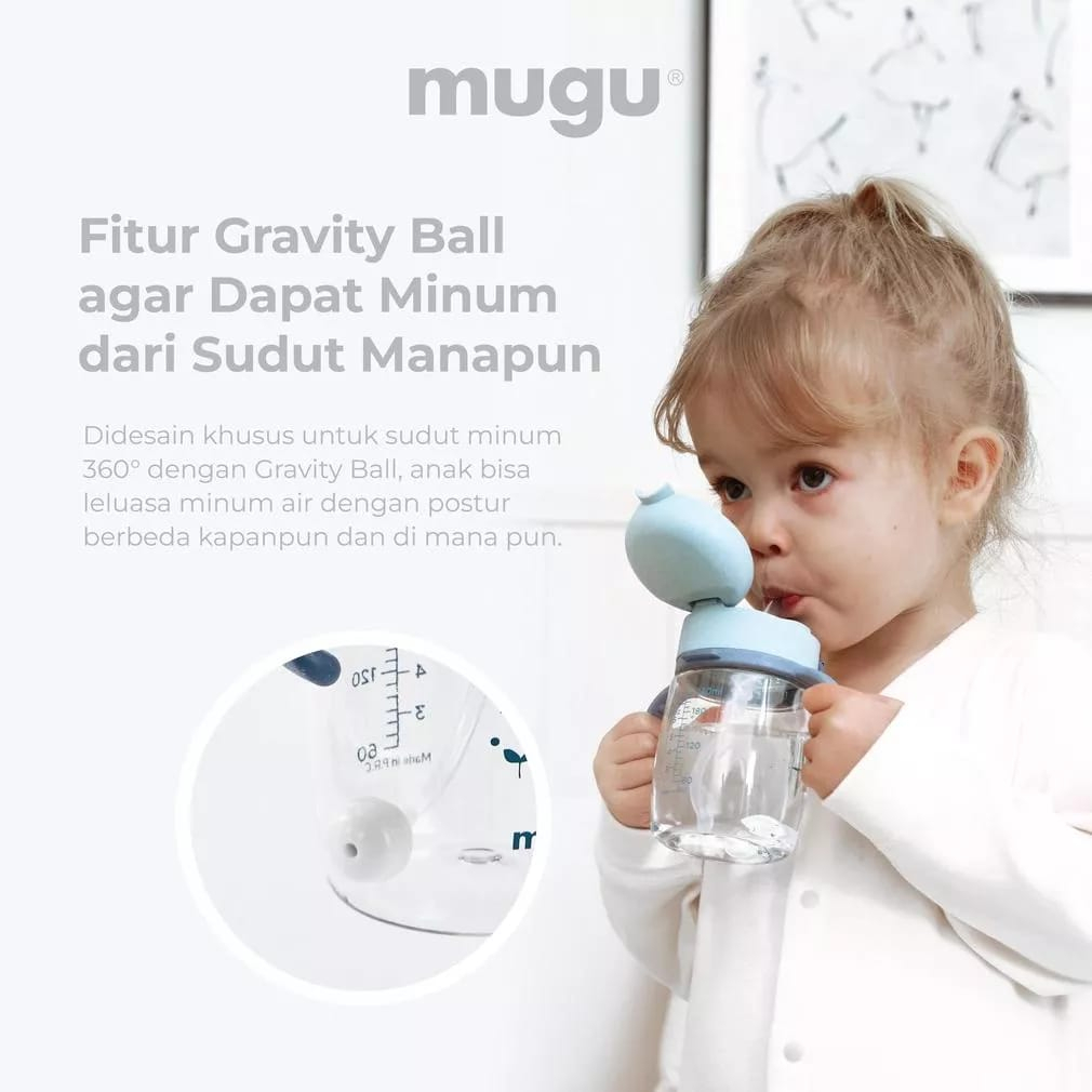 Mugu Training Bottle TRITAN/Botol Bayi Dan Anak 220ML, 330ML &amp; 350ML