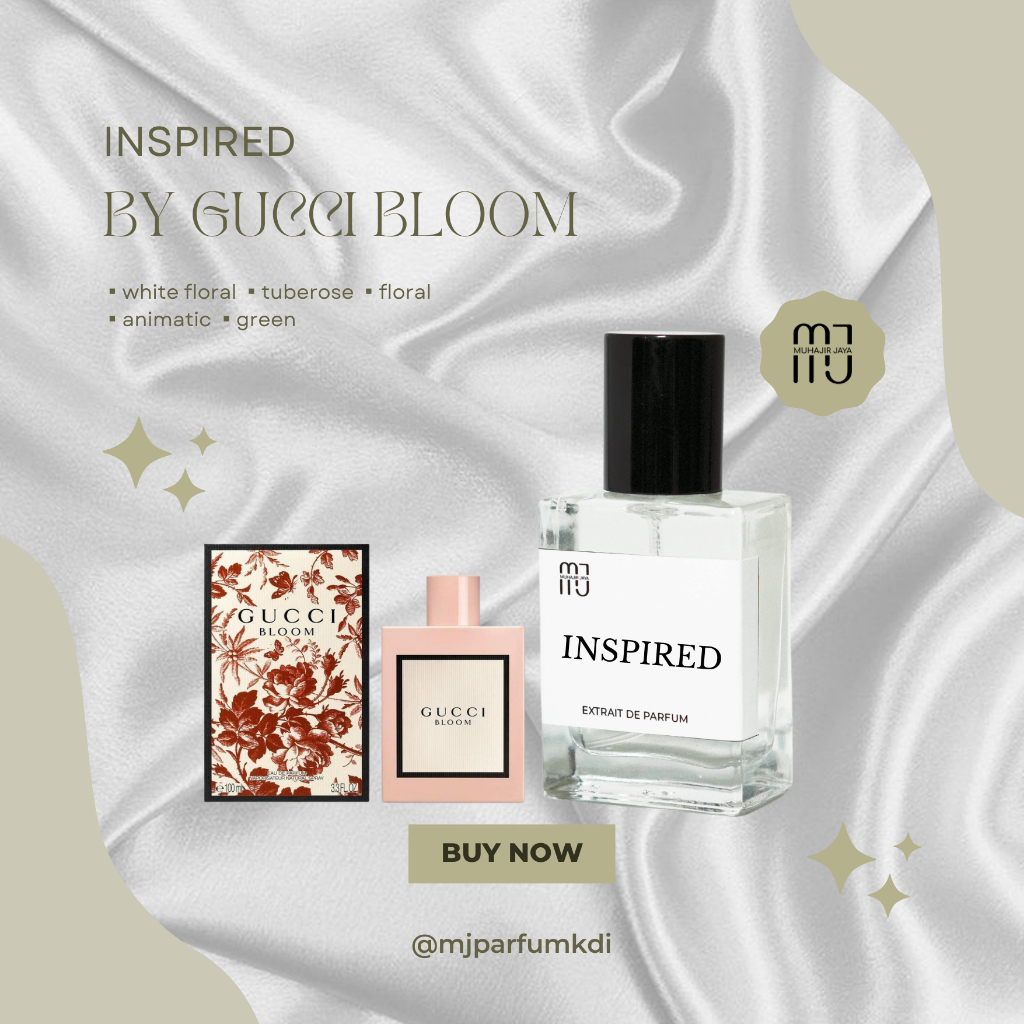 MJ inspired by Gucci Bloom Extrait de parfum  Parfum wanita parfum tahan lama parfume inspired parfu