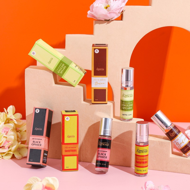 [BPOM] Parfum AGNOLA Roll On Black Ophier 6 ml / Parfume Aroma Black Opium Premium