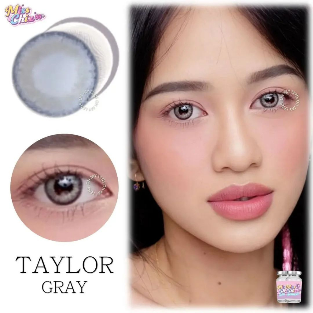 softlense DNA TAYLOR GREY soflens minus softlens normal contact lens mata lensa kontak soplen minus