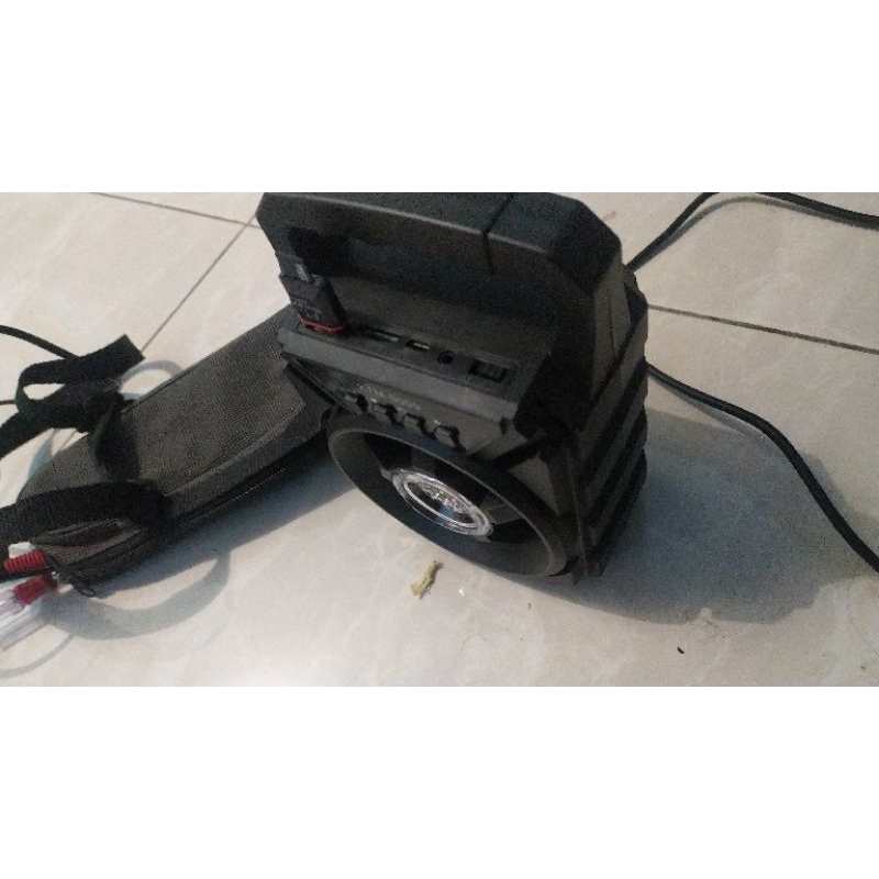 DOBEL SPEAKER PORTABLE MUSIK BOX MUSIK BLUTUT BLUETOOTH USB LINE IN AUX MICRO SD